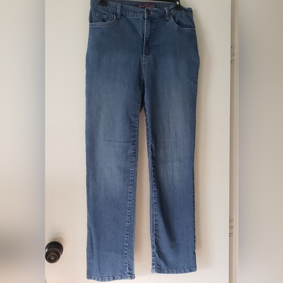 Gloria Vanderbilt Women's Straight Leg Blue Jeans - Picture 1 of 5